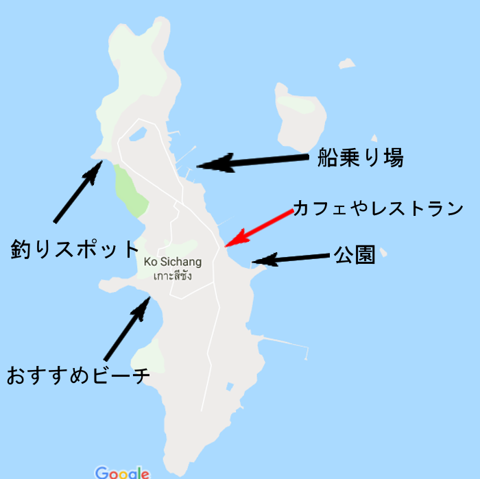 シーチャン島のレストランはどこ？,シーチャン島のおすすめのグルメは？,シーチャン島にカフェってあるの？